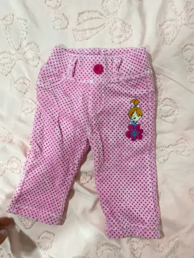 Pantalones rosados para bebé Cave Kids 3M - miniatura 1