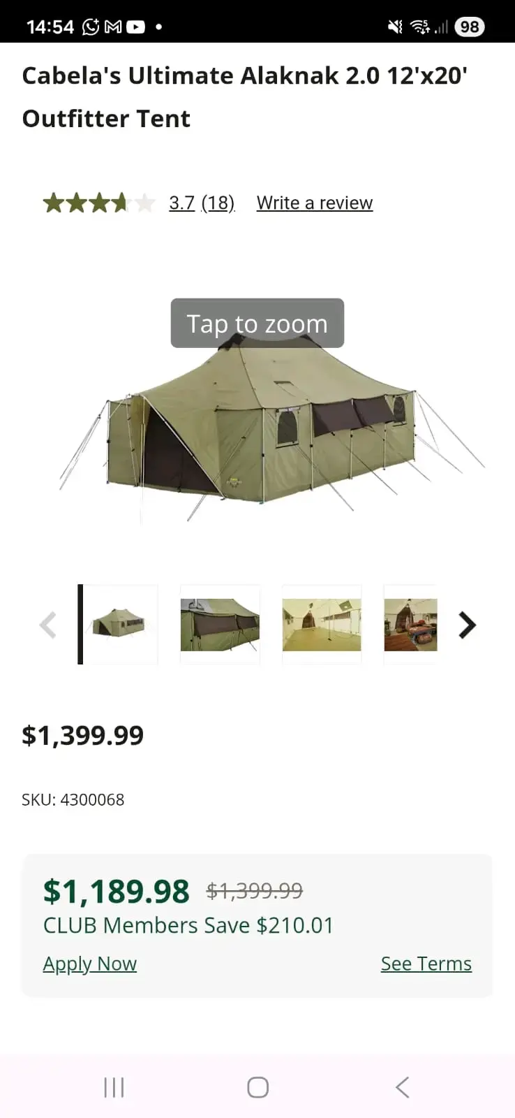 Carpa grande para camping familiar - 5