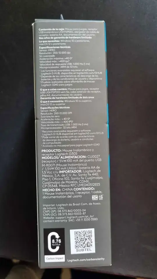 Mouse inalámbrico Logitech G305 - 3