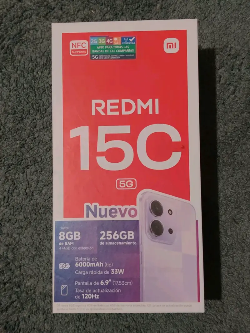 Smartphone Xiaomi Redmi 15C 5G 256GB Negro - 3