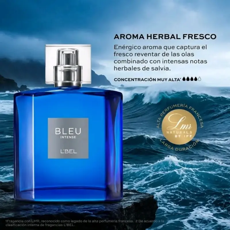 Perfume Bleu Intense L'Bel aroma herbal fresco - 2