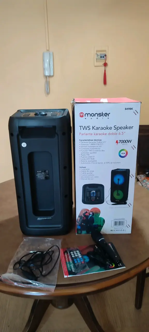 Parlante Karaoke Monster Audio TWS 7000W - 5