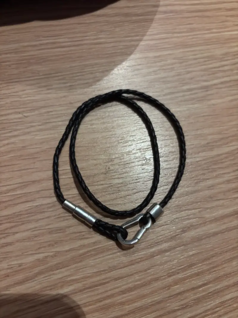 Brazalete Pandora de Cuero Trenzado Marrón - 3