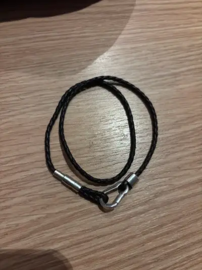Brazalete Pandora de Cuero Trenzado Marrón - miniatura 3