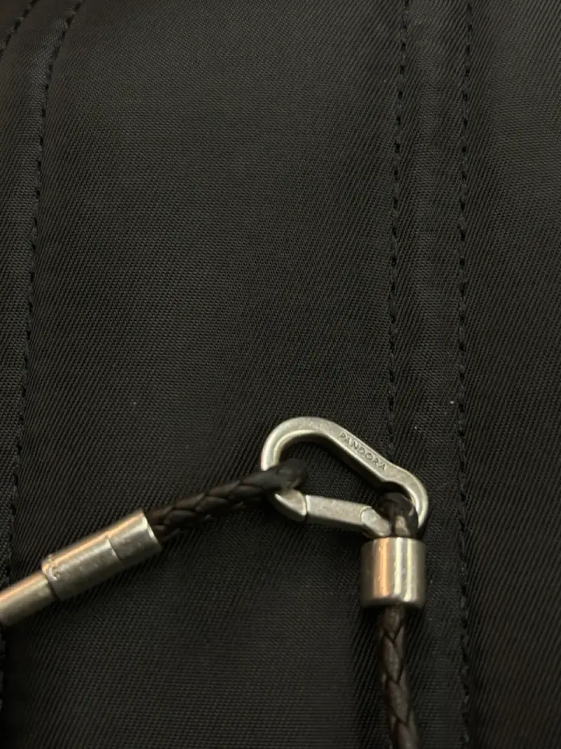Brazalete Pandora de Cuero Trenzado Marrón - 5