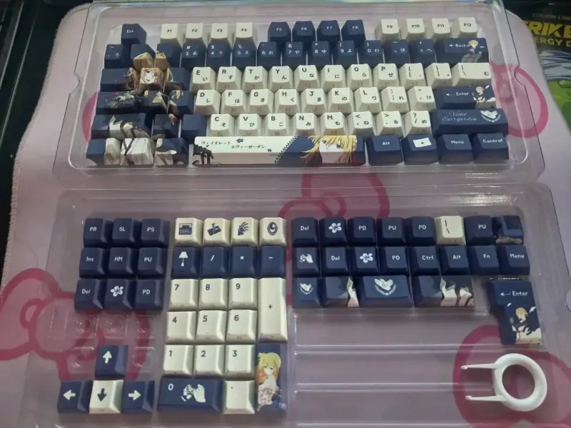 Set de Keycaps Violet Evergarden para Teclado Mecánico