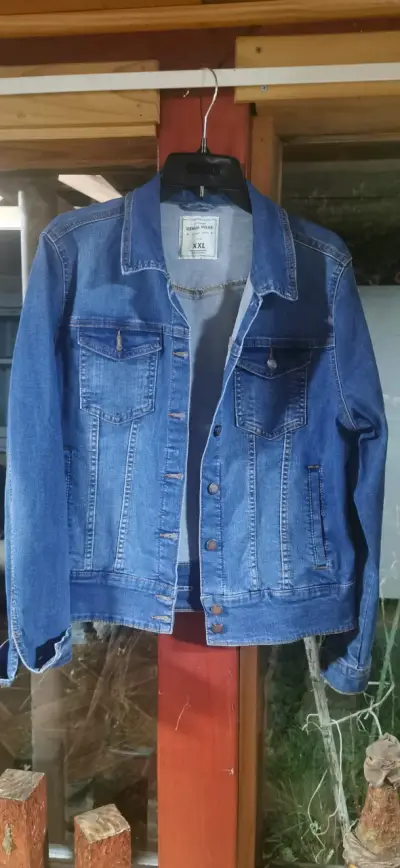 Chaqueta de mezclilla azul para hombre talla XXL - miniatura 1