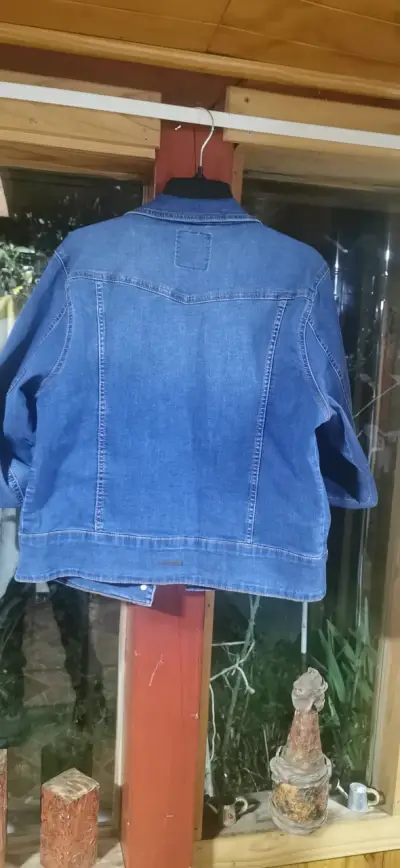 Chaqueta de mezclilla azul para hombre talla XXL - miniatura 2