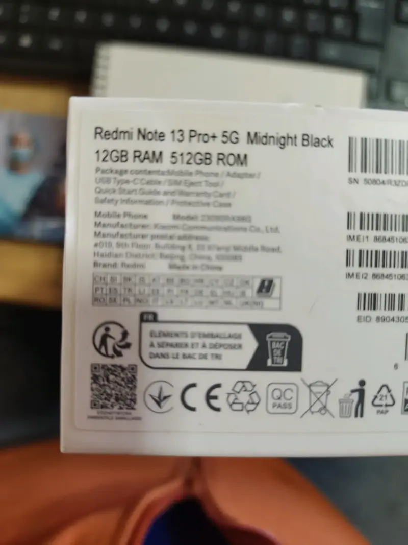Smartphone Xiaomi Redmi Note 13 Pro+ 5G con cargador - 6
