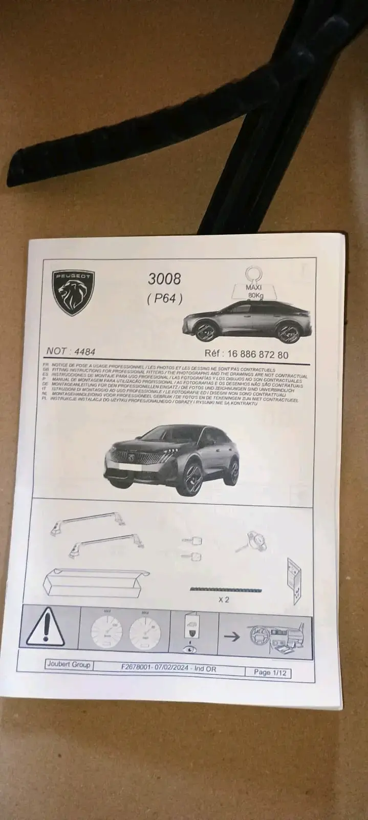 Juego Barras De Techo Transversales Peugeot 3008 - 2