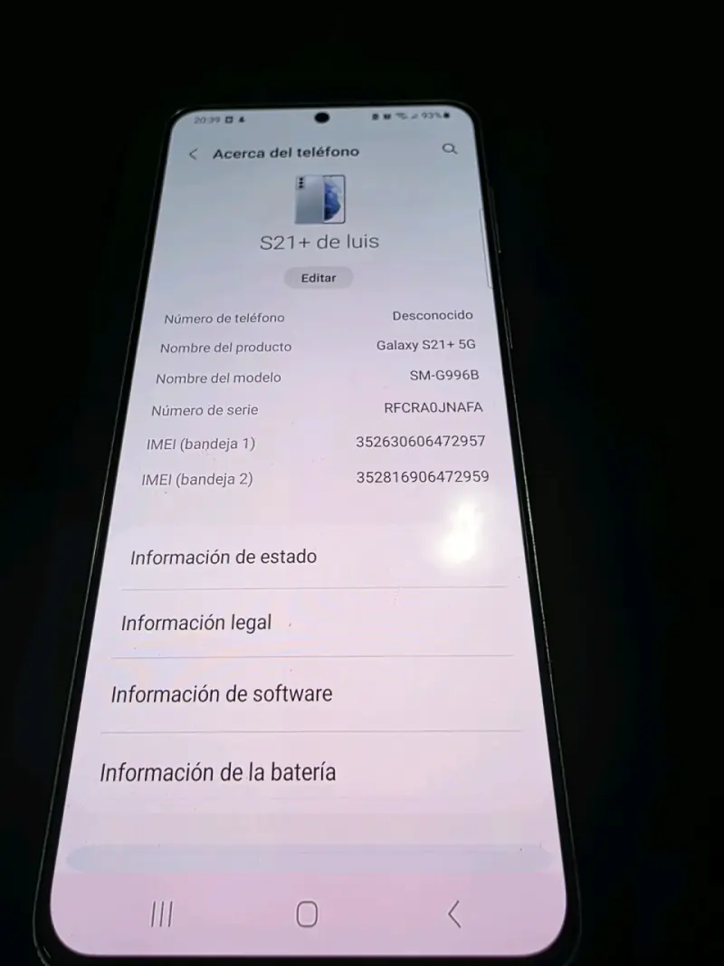 Samsung Galaxy S21+ 5G en buen estado - 3