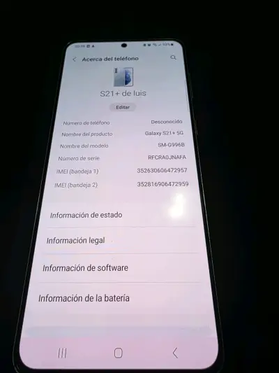 Samsung Galaxy S21+ 5G en buen estado - miniatura 3