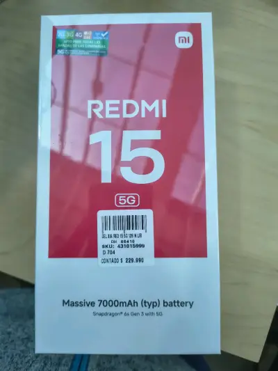 Smartphone Xiaomi Redmi 15 5G / Nuevo / sellado - miniatura 1