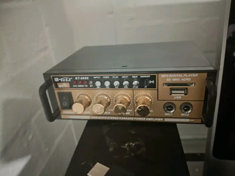 Amplificador Karaoke Telr BT-698E con USB y SD - 1