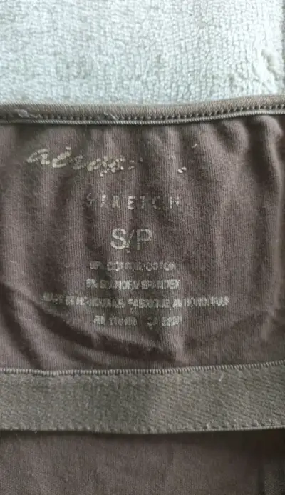 Camiseta sin mangas marrón de algodón - miniatura 3