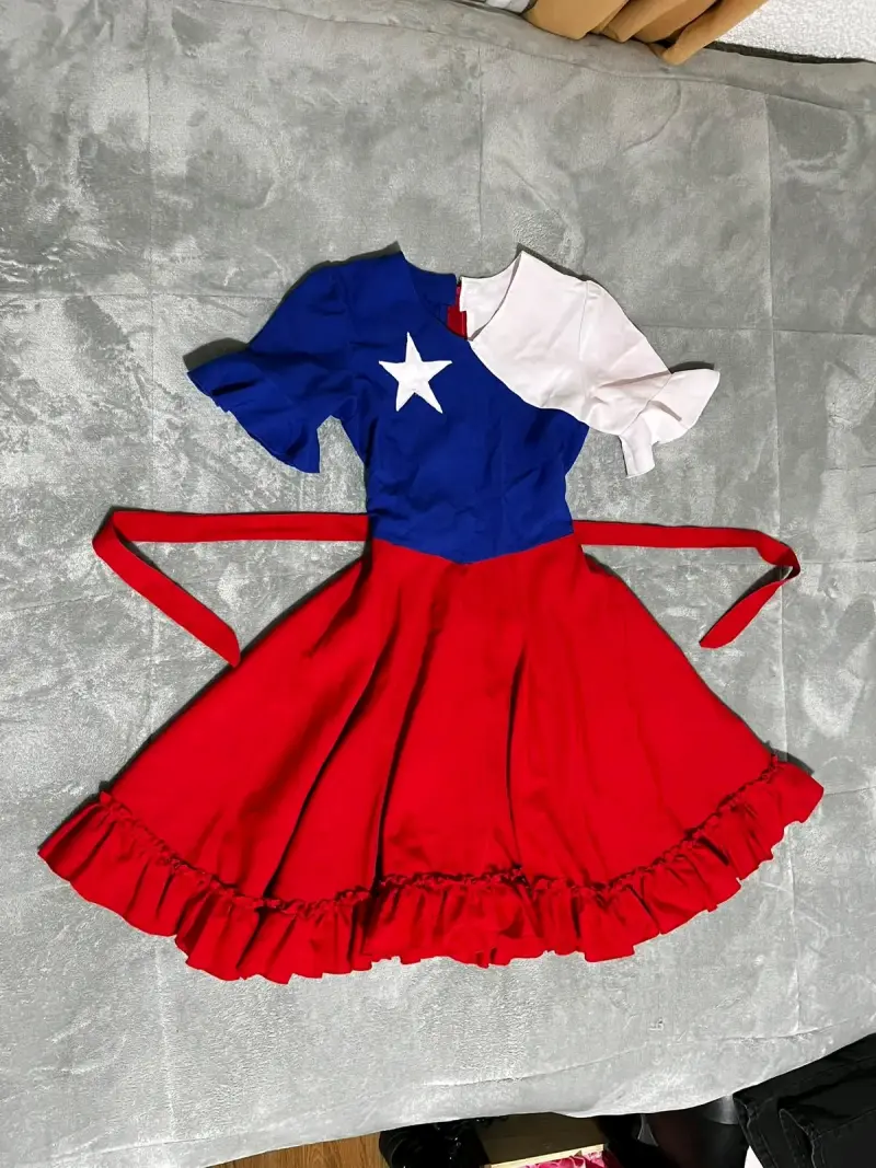 Vestido de huasa chilena para niña