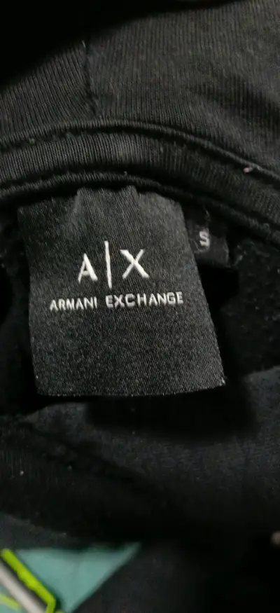 Polerón con capucha negro Armani Exchange - miniatura 3