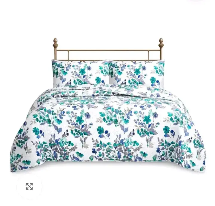 Quilt Martiné de Cama Floral - 3
