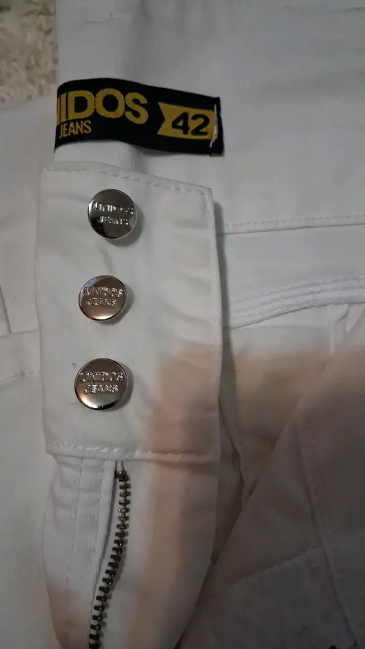 JEANS  UNIDOS blancos Unidos talla 42 - 2