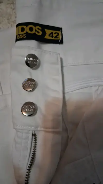 JEANS  UNIDOS blancos Unidos talla 42 - miniatura 2