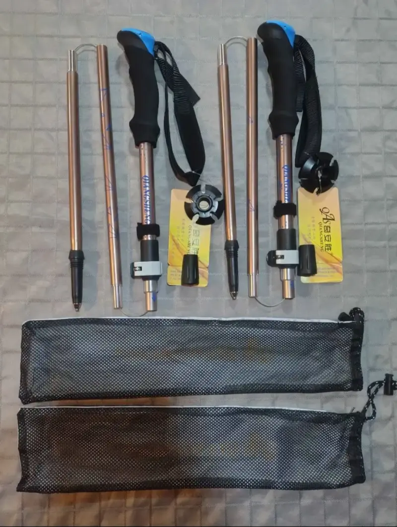 Bastones de trekking ajustables con fundas - 2