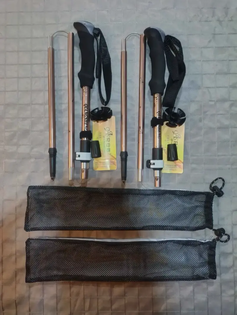 Bastones de trekking ajustables con fundas - 2