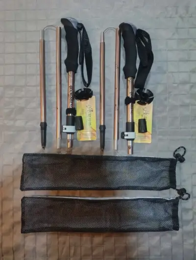 Bastones de trekking ajustables con fundas - miniatura 2