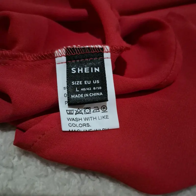 Blusa roja sin mangas Shein talla L - 2