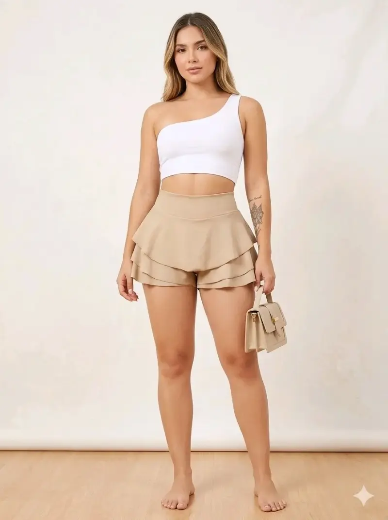 Shorts de volantes para mujer en varios colores - 3