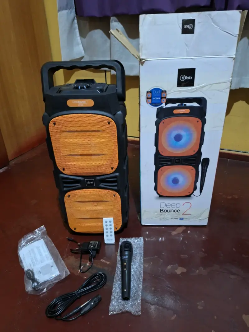 Parlante portátil Mlab Deep Bounce 2 con micrófono