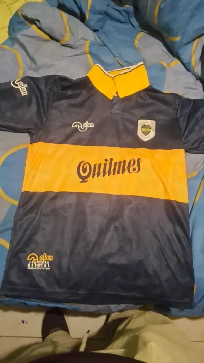 Camiseta Boca Juniors Olan Quilmes Retro - miniatura 1