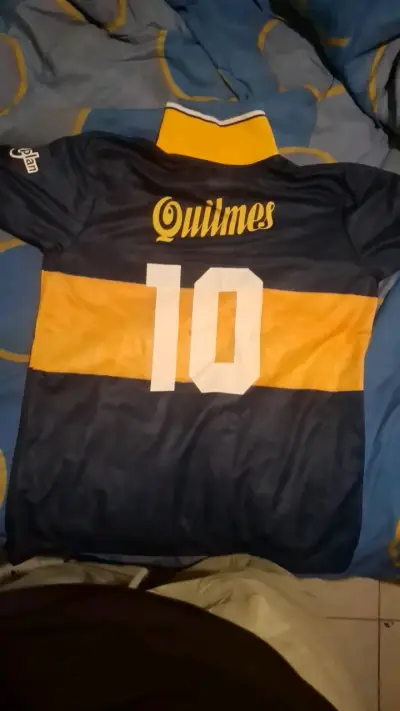 Camiseta Boca Juniors Olan Quilmes Retro - miniatura 2