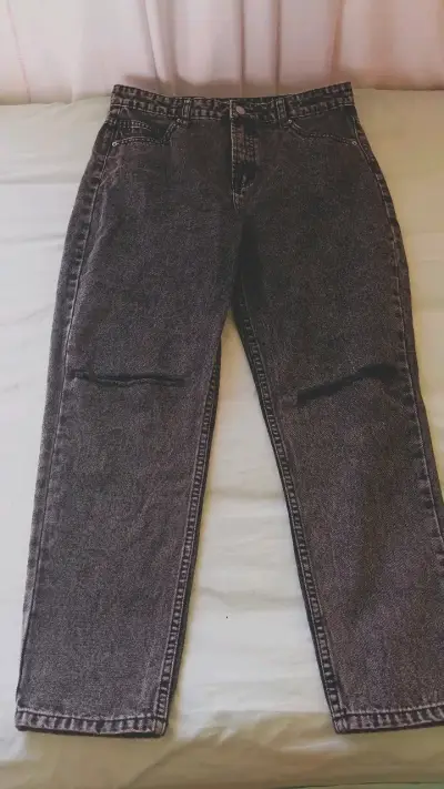 Jeans negros desgastados Sybilla Kelly para mujer - miniatura 1