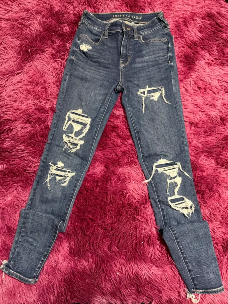 Jeans rasgados American Eagle para mujer - 1