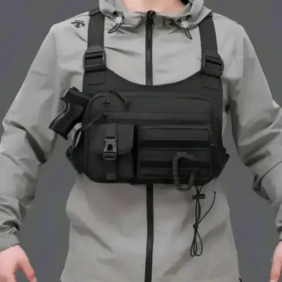 Bolso de pecho táctico  pesca/ camping y OUTDOOR - miniatura 4