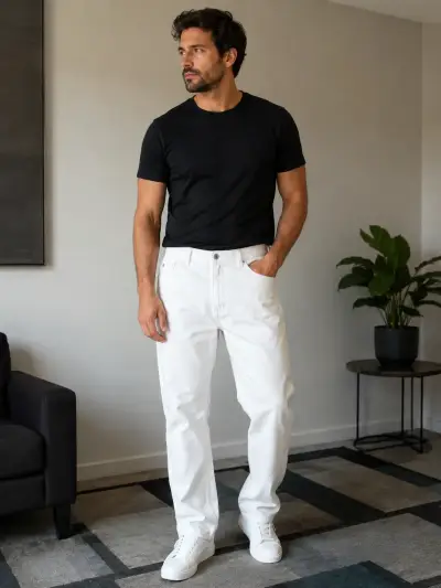 Jeans blancos Tommy Hilfiguer - miniatura 1