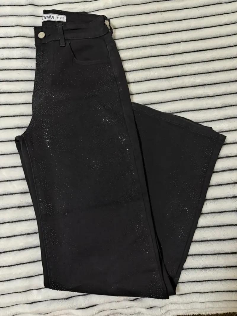 Pantalones negros con brillo Menina - 2