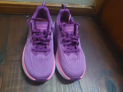 Zapatillas deportivas moradas Skechers para mujer - miniatura 4