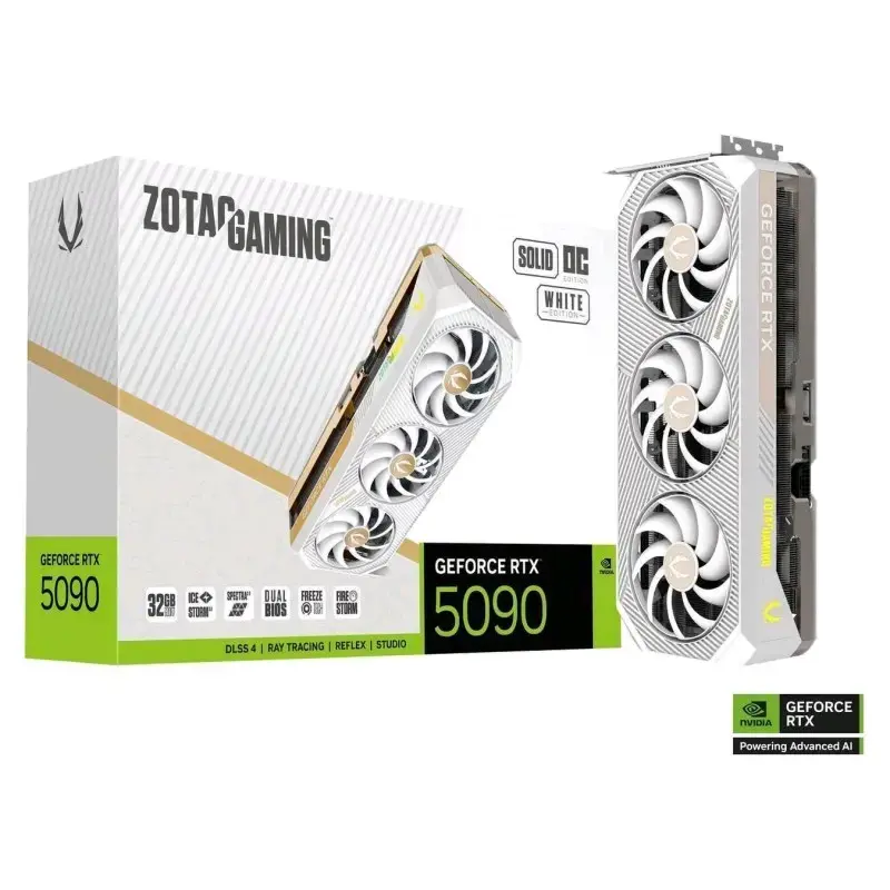 Tarjeta Gráfica Zotac Gaming GeForce RTX 5090 White Edition