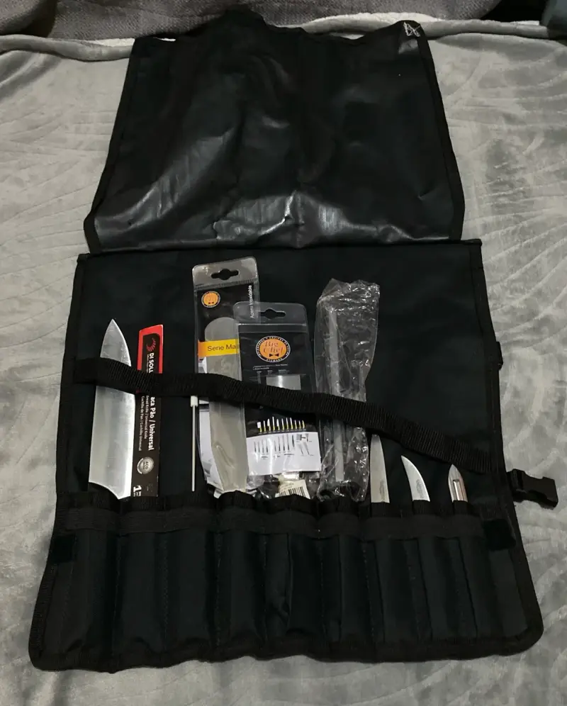 Set de cuchillos de cocina con estuche negro - 2