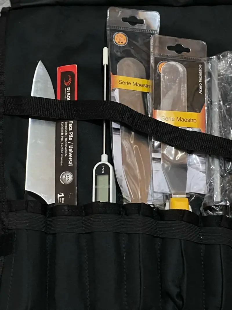 Set de cuchillos de cocina con estuche negro - 3