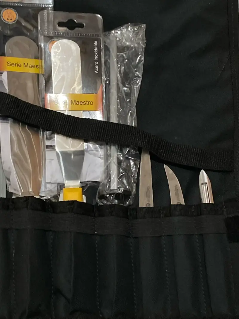 Set de cuchillos de cocina con estuche negro - 4