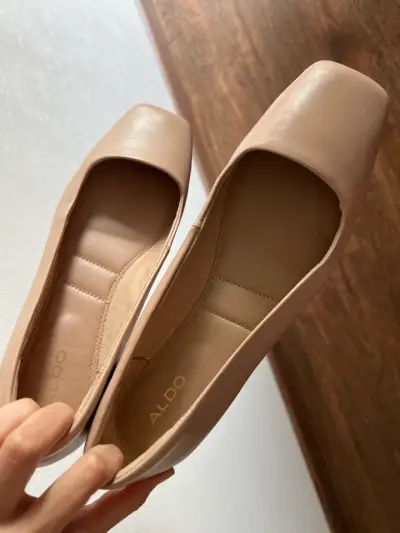Zapatos planos de cuero beige Aldo - miniatura 2