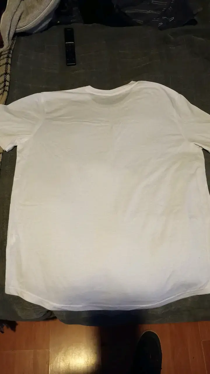 Polera blanca básica para hombre - 2