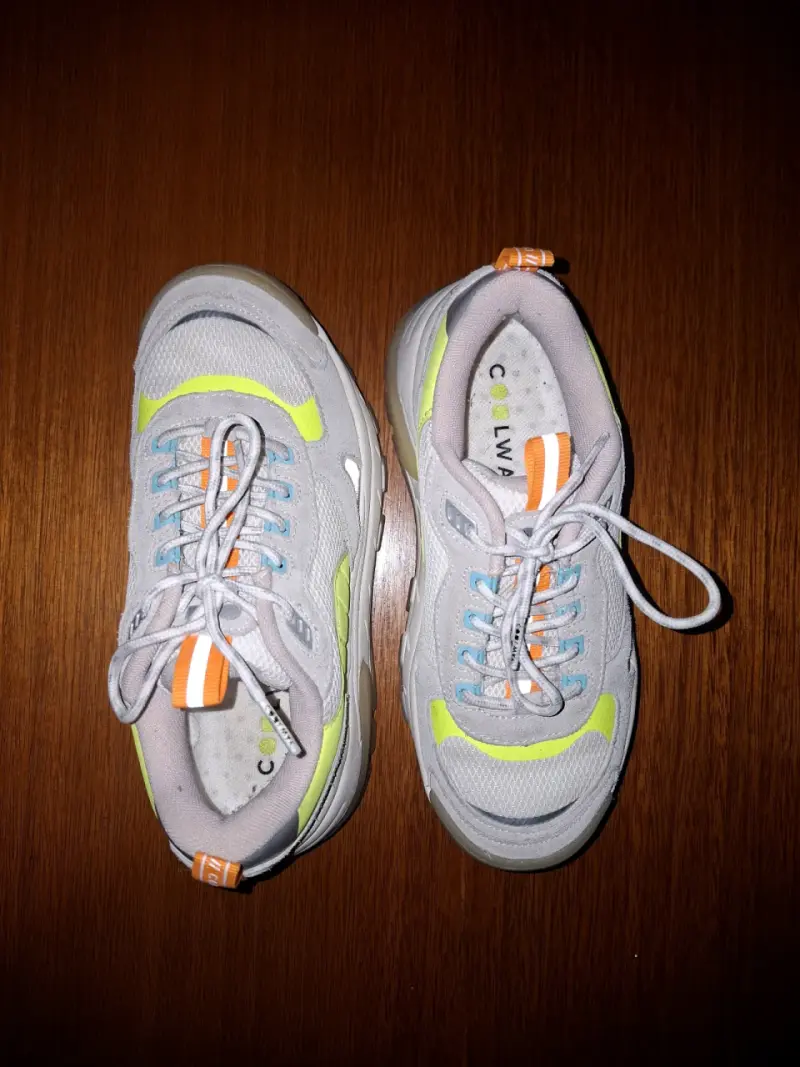 Zapatillas deportivas Coolway gris y verde - 1