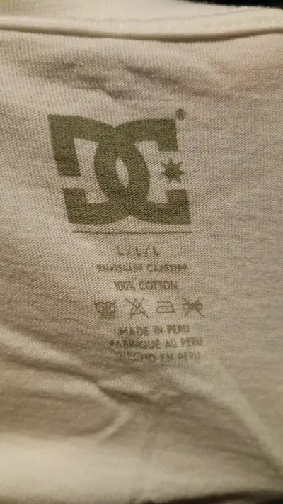 Polera blanca DC Shoes de algodón - miniatura 3