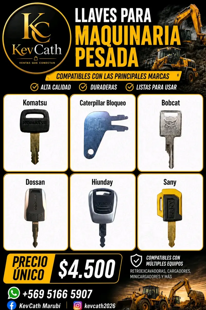 Llaves para maquinaria pesada compatibles - 1