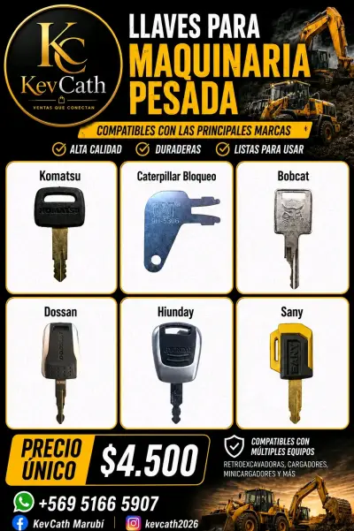 Llaves para maquinaria pesada compatibles - miniatura 1