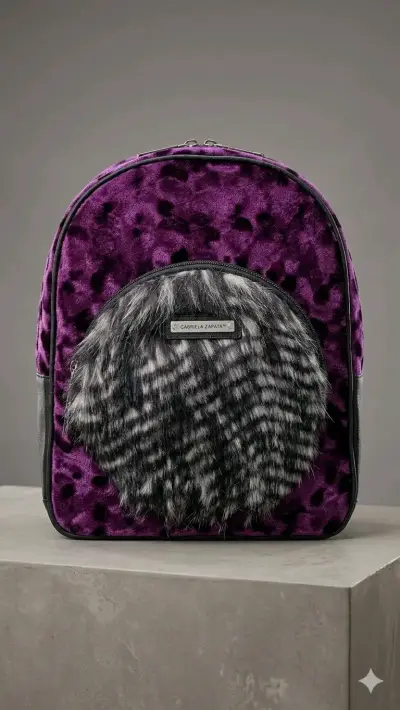 Mochila de diseño morada  Gabriela Zapata - miniatura 1