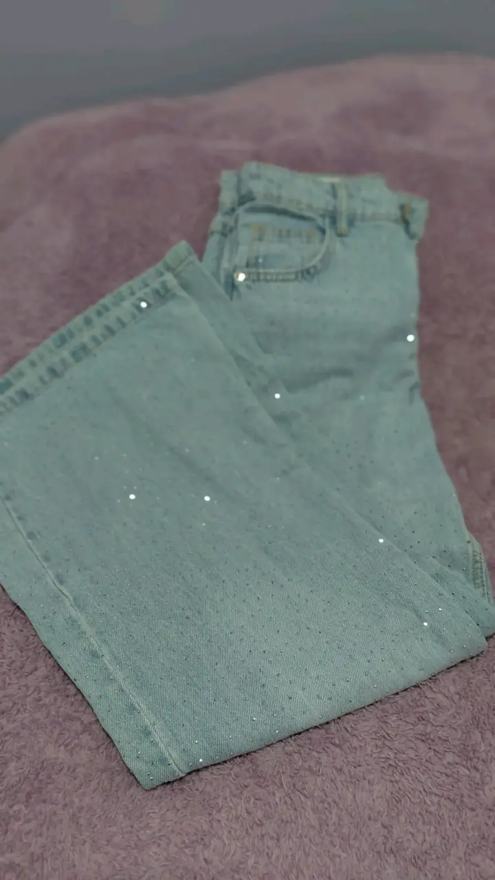 Jeans de mujer con detalles brillantes Zara - 1